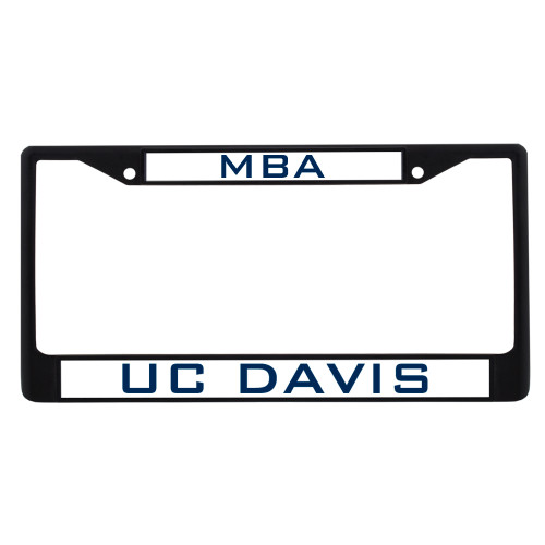  Alumni Metal License Plate Frame in Black - MBA