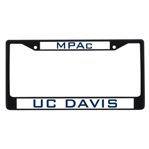  Alumni Metal License Plate Frame in Black - MPAc