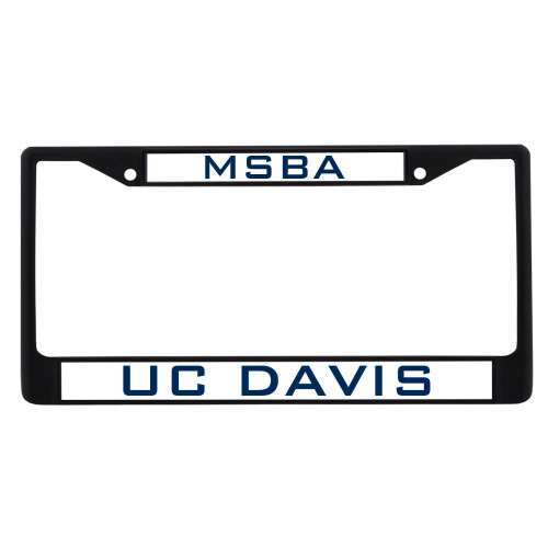  Alumni Metal License Plate Frame in Black - MSBA