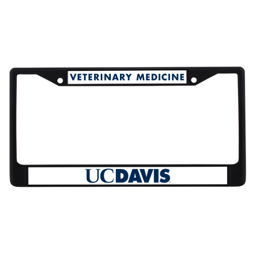  Alumni Metal License Plate Frame in Black - Veterinary Medicine