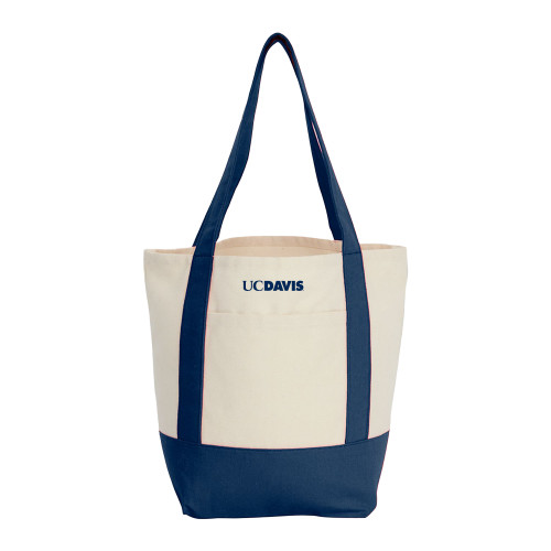  Mini Navy Recycled 8oz Cotton Canvas Tote - UC DAVIS