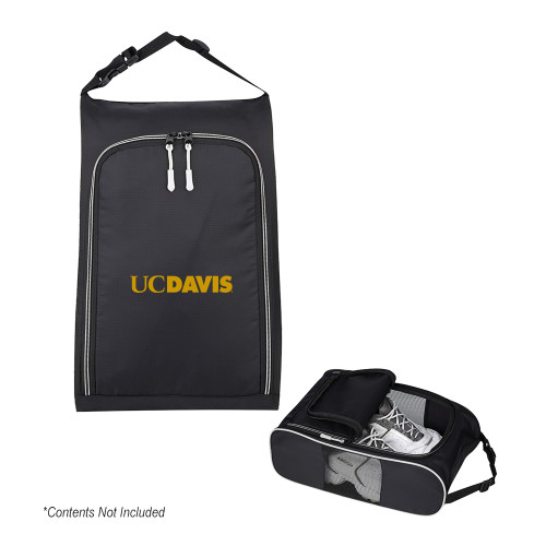  Crosstown Side Mesh Black Shoe Bag - UC DAVIS