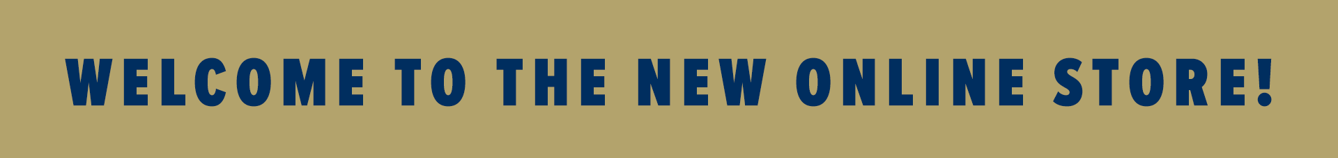 Welcome to the New Online Store