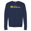 Thumbnail image for  Bella + Canvas Navy Fleece Crew