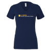 Thumbnail image for  Bella + Canvas Womens Navy V Neck Cotton T Shirt