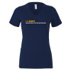 Thumbnail image for  Bella + Canvas Womens Navy V Neck Cotton T Shirt