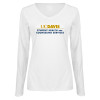 Thumbnail image for  Womens White Long Sleeve V Neck Tee 