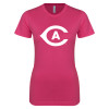 Thumbnail image for  Next Level Womens Fuchsia Boyfriend Tee