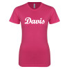 Thumbnail image for  Next Level Womens Fuchsia Boyfriend Tee