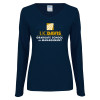 Thumbnail image for  Womens Navy Long Sleeve V Neck Tee