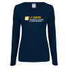 Thumbnail image for  Womens Navy Long Sleeve V Neck Tee