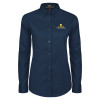 Thumbnail image for  Womens Navy Twill Button Down Long Sleeve 