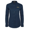 Thumbnail image for  Womens Navy Twill Button Down Long Sleeve 