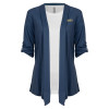Thumbnail image for  Womens Navy Drape Front Cardigan Sweater 