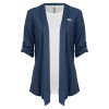 Thumbnail image for  Womens Navy Drape Front Cardigan Sweater 