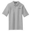 Thumbnail image for  Grey Silk Touch Polo w/ Pocket