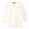 Thumbnail image for  Mercer + Mettle Womens Ivory 3/4 Sleeve Crepe Blouse