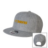 Thumbnail image for  Heather Grey Wool Blend Flat Bill Snapback Hat