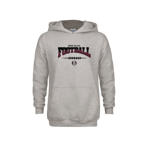  Youth Grey Fleece Hood - Union College Football