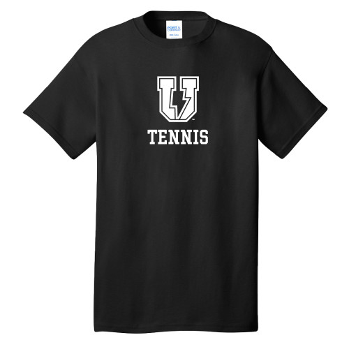  Extended Black T Shirt - Bolt U Mark - Tennis