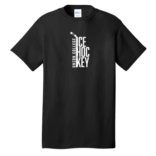  Extended Black T Shirt - Union College Ice Hockey