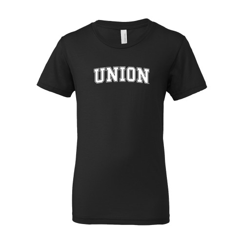  Bella + Canvas Youth Black Jersey T Shirt - Arched Union