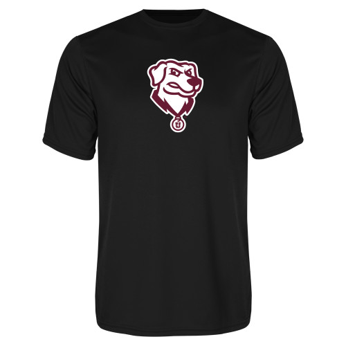  Black Performance Tee - Charger - Mascot Head