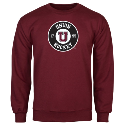  Maroon Fleece Crew - Union Hockey 1795