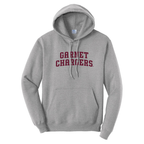  Tall Athletic Heather Fleece Hoodie - Arched Garnet Chargers