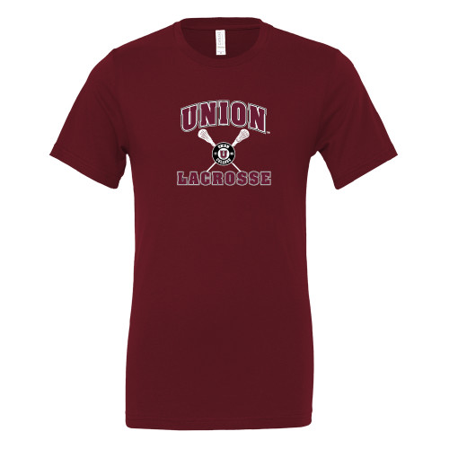  Bella + Canvas Maroon Jersey Cotton T Shirt - Union Lacrosse