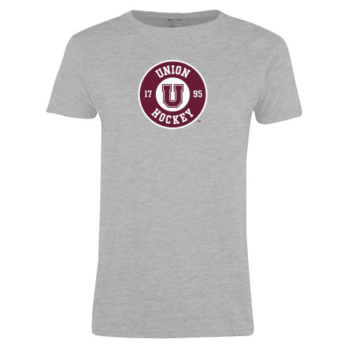  Womens Grey Short Sleeve Tee - Union Hockey 1795
