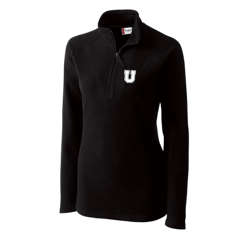  C&B Womens Black Clique Summit Performance Fleece Half Zip - U Mark