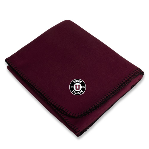 Union College Maroon Arctic Fleece Blanket