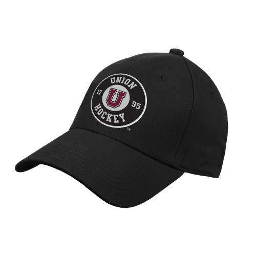  Black Structured Adjustable Pro Style Hat - Union Hockey 1795