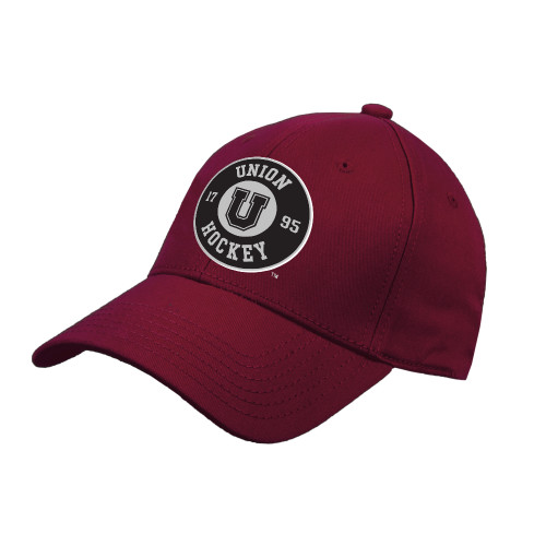  Maroon Structured Adjustable Pro Style Hat - Union Hockey 1795