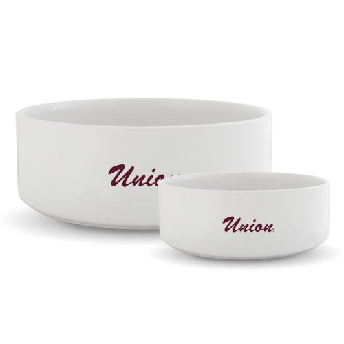  Ceramic Dog Bowl - Union Script