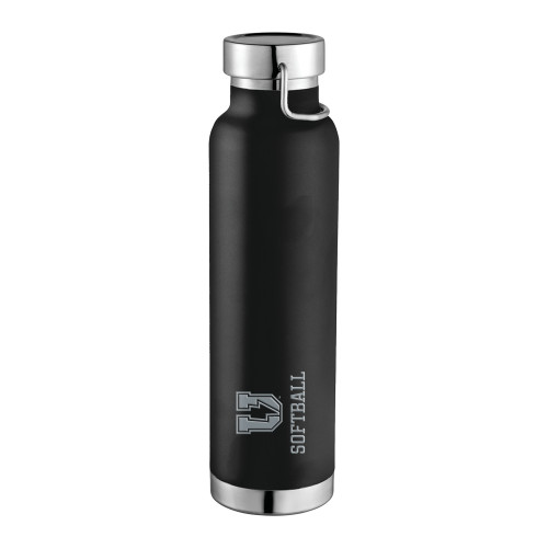 Thor Copper Vacuum Insulated Black Bottle 22oz - Bolt U Mark - Softball