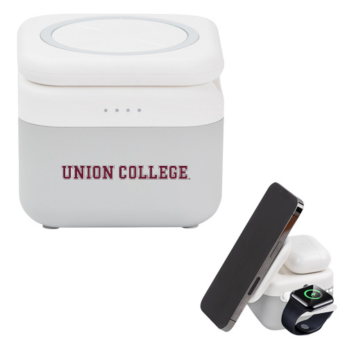 3 in 1 Mag Max Modularized Wireless Charger - Union College Flat Wordmark