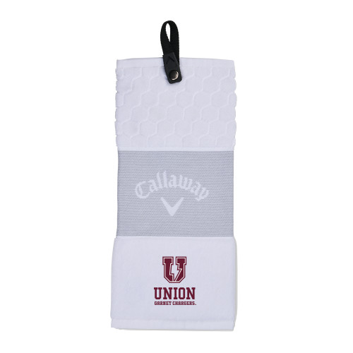  Callaway White Trifold Towel - Bolt U Lock up Mark