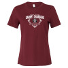 Thumbnail image for  Bella + Canvas Womens Maroon Relaxed Cotton T Shirt