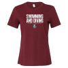 Thumbnail image for  Bella + Canvas Womens Maroon Relaxed Cotton T Shirt