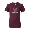 Thumbnail image for  Bella + Canvas Youth Maroon Jersey T Shirt