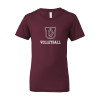Thumbnail image for  Bella + Canvas Youth Maroon Jersey T Shirt