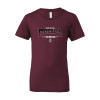 Thumbnail image for  Bella + Canvas Youth Maroon Jersey T Shirt