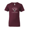 Thumbnail image for  Bella + Canvas Youth Maroon Jersey T Shirt