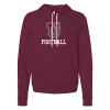 Thumbnail image for  Bella + Canvas Maroon Fleece Hood