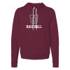Thumbnail image for  Bella + Canvas Maroon Fleece Hood