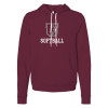 Thumbnail image for  Bella + Canvas Maroon Fleece Hood