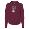 Thumbnail image for  Bella + Canvas Maroon Fleece Hood