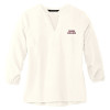 Thumbnail image for  Mercer + Mettle Womens Ivory 3/4 Sleeve Crepe Blouse